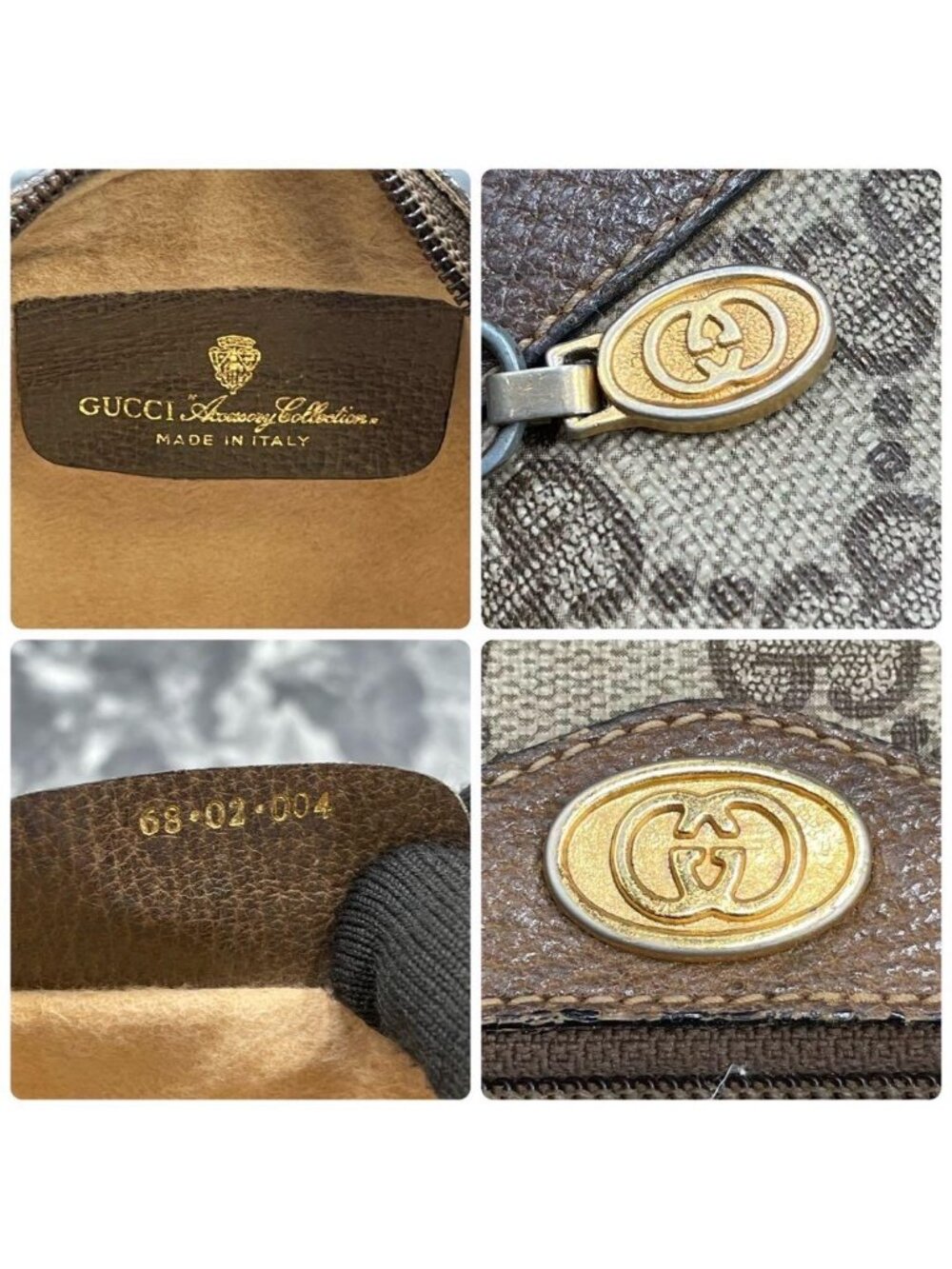 Gucci GG Sherry Line Shoulder Bag Brown Leather - Picture 10 of 10